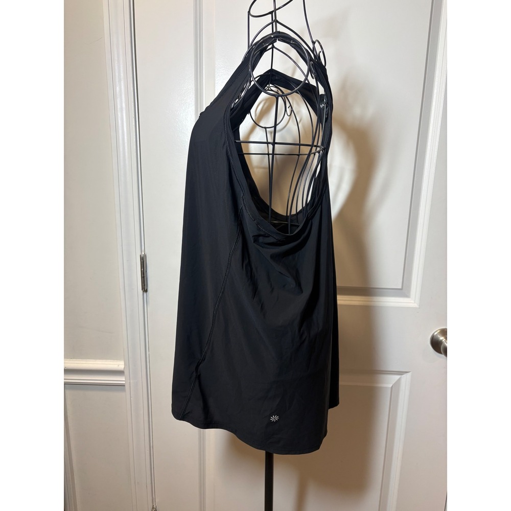 Athleta Ultimate Scoop Tank Black‎ Racerback Workout Top Womens Large - Picture 4 of 6
